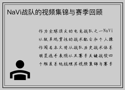 NaVi战队的视频集锦与赛季回顾